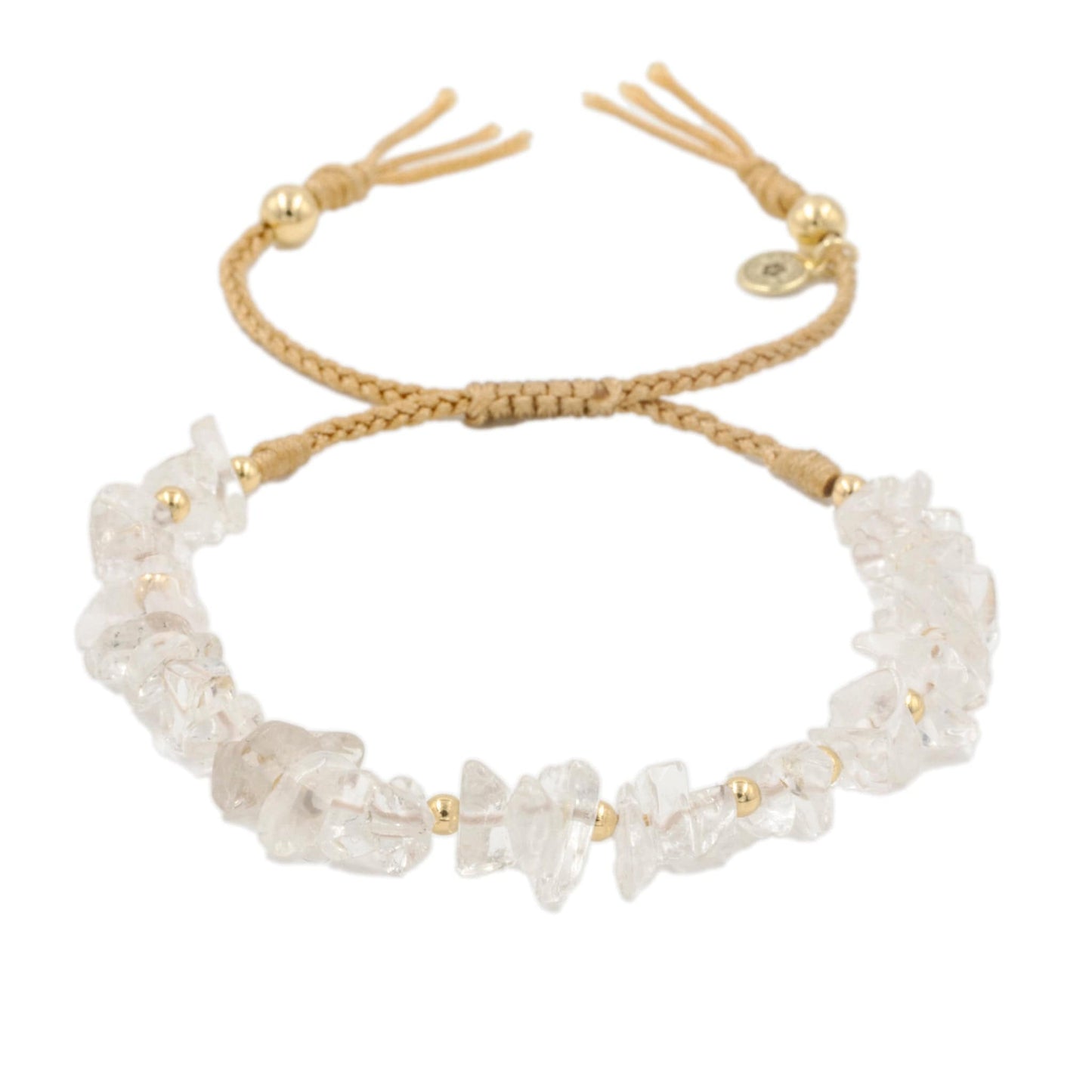 Calypsos Island Boutique Bracelet Ava – Clear Quartz Macrame Bracelet