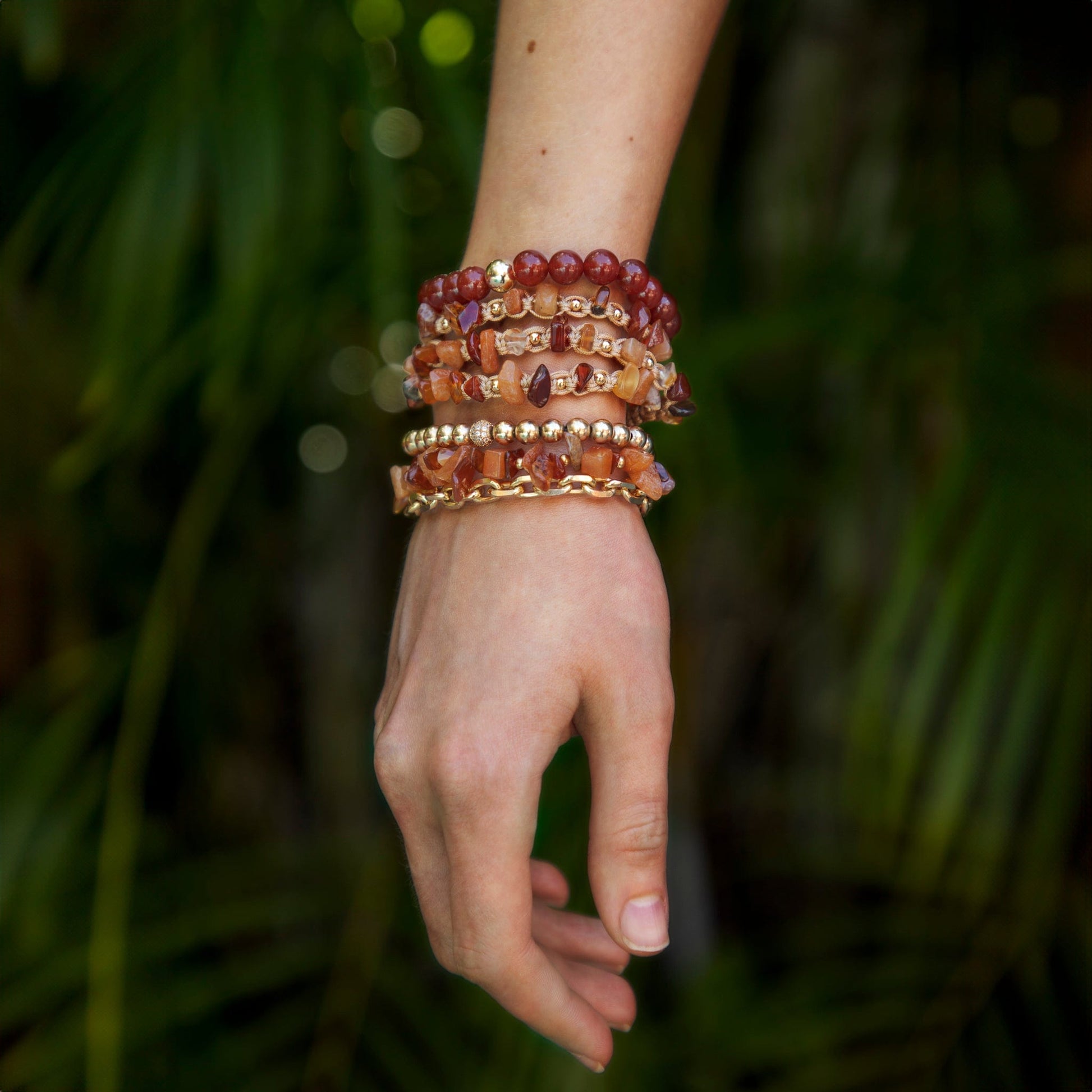Calypsos Island Boutique Bracelet Ferocity – Carnelian Beaded Bracelet