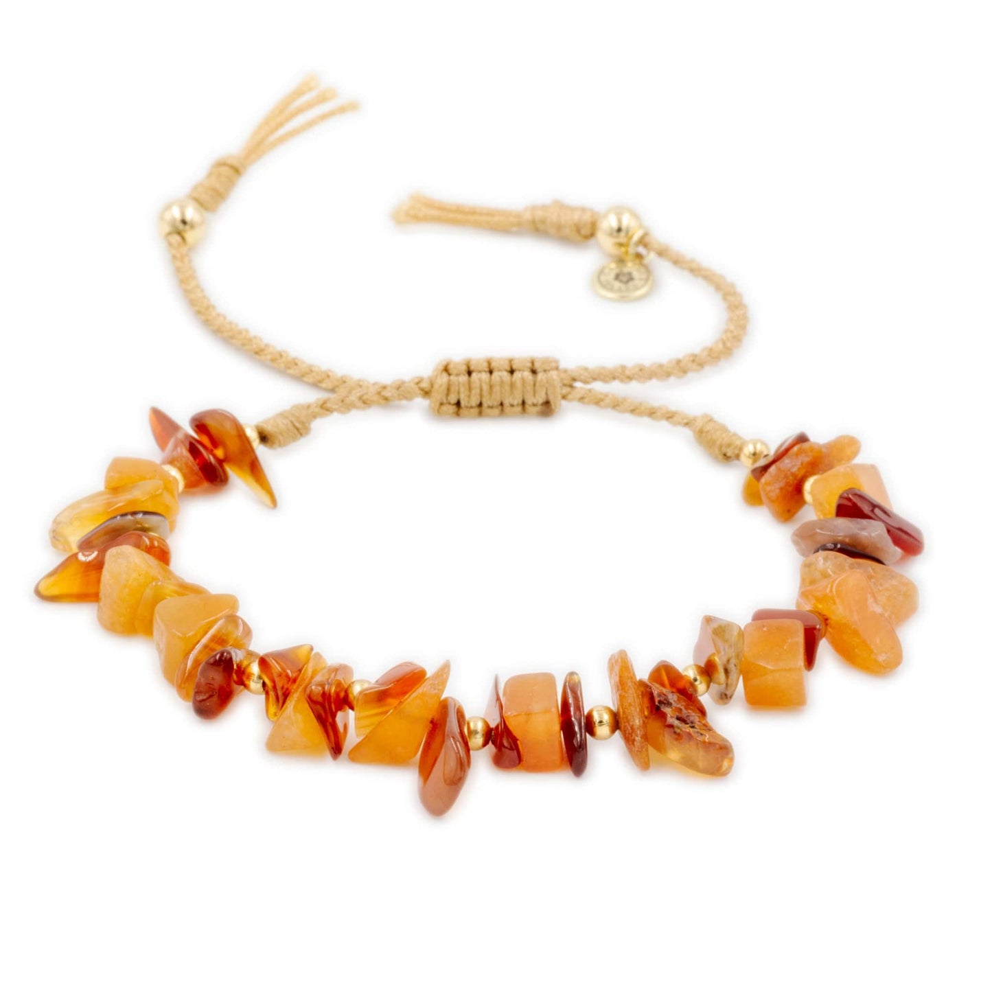 Calypsos Island Boutique Bracelet Hestia  - Carnelian Macrame Bracelet