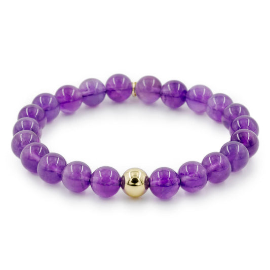 Calypsos Island Boutique Bracelet Serenity - Amethyst Beaded Bracelet