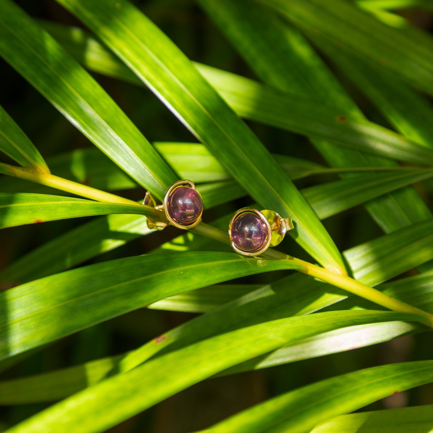 Calypsos Island Boutique Earrings Iris - Amethyst Beaded Earrings