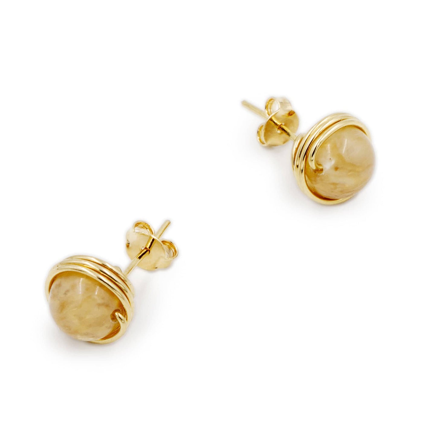 Calypsos Island Boutique Earrings Leora – Citrine Beaded Earring
