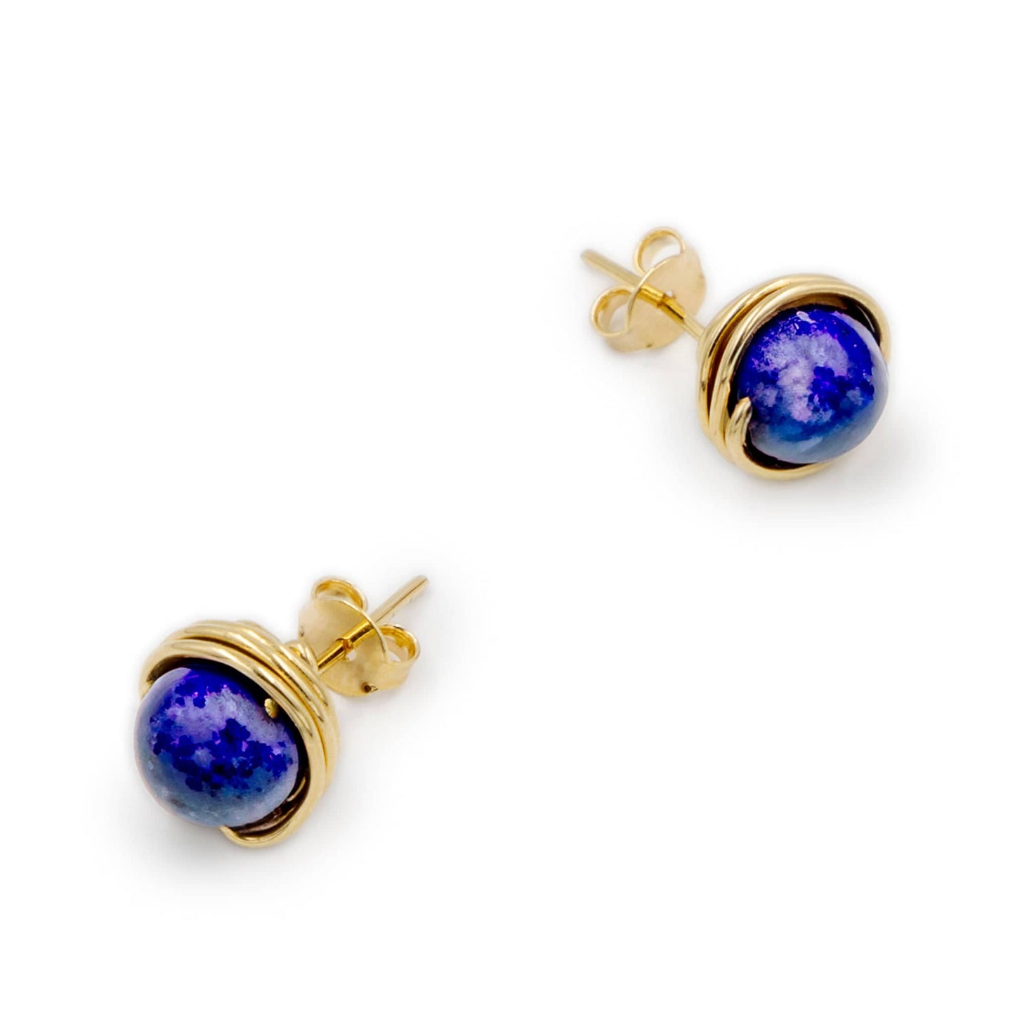 Calypsos Island Boutique Earrings Sky – Lapis Lazuli Beaded Earring