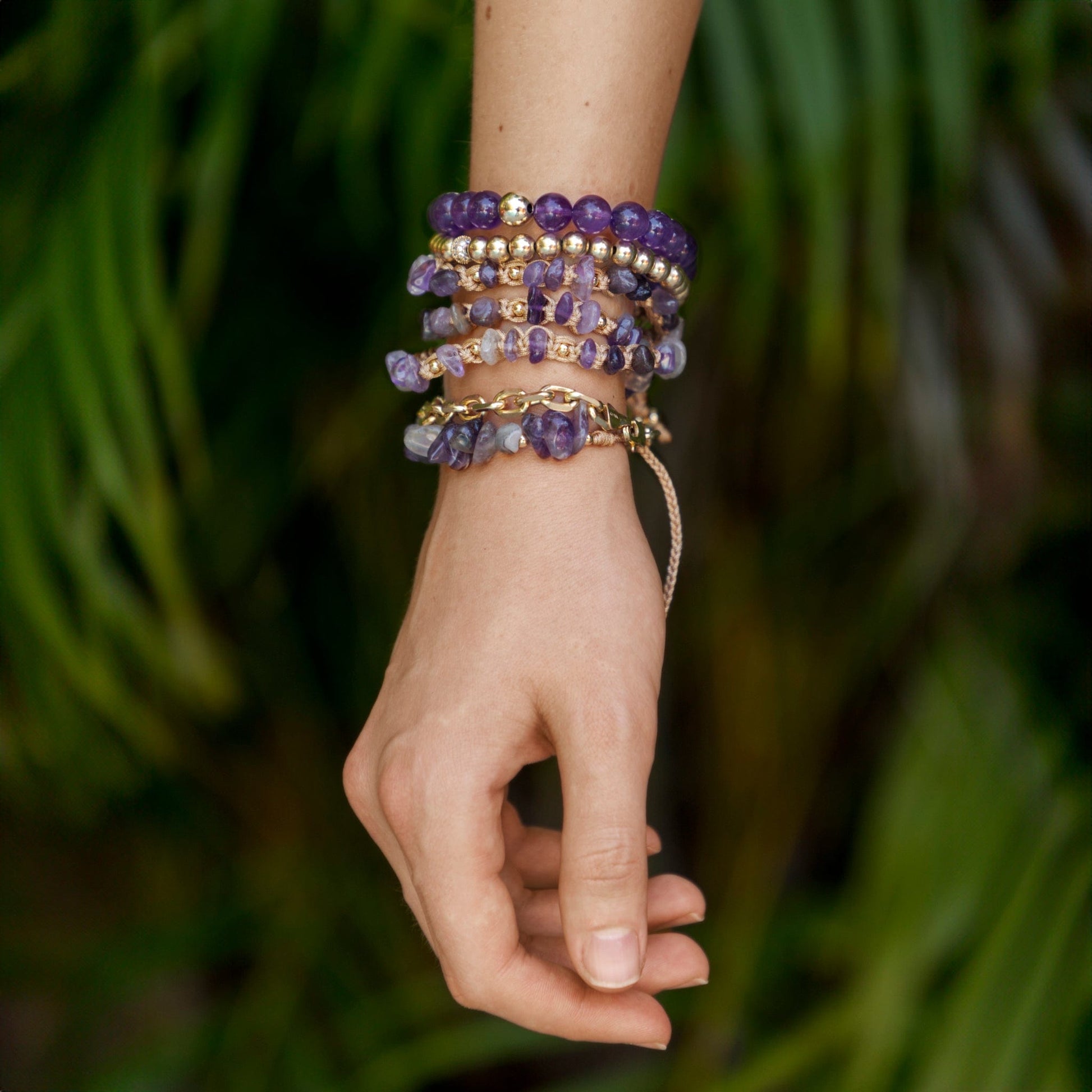 Calypsos Island Boutique Wrap Anastasia – Amethyst Macrame Wrap