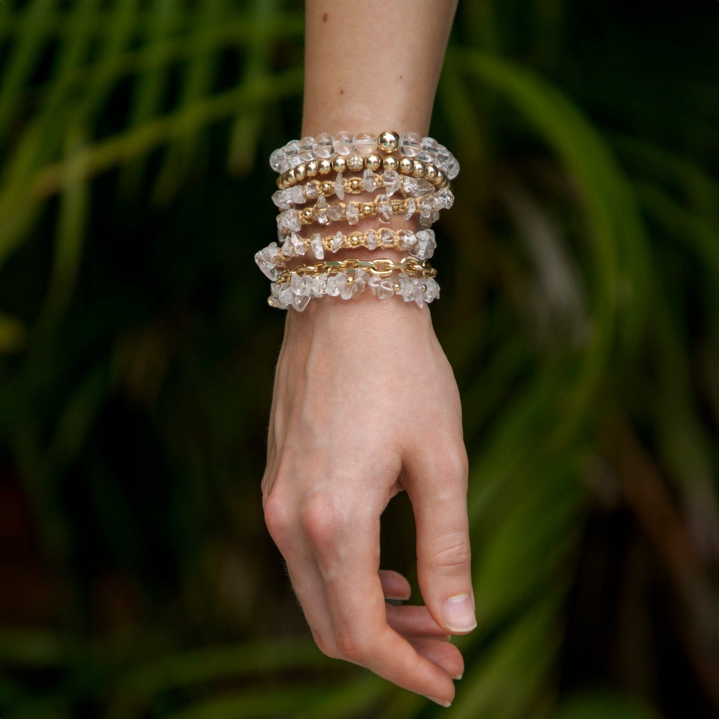 Calypsos Island Boutique Wrap Lucia – Clear Quartz Macrame Wrap