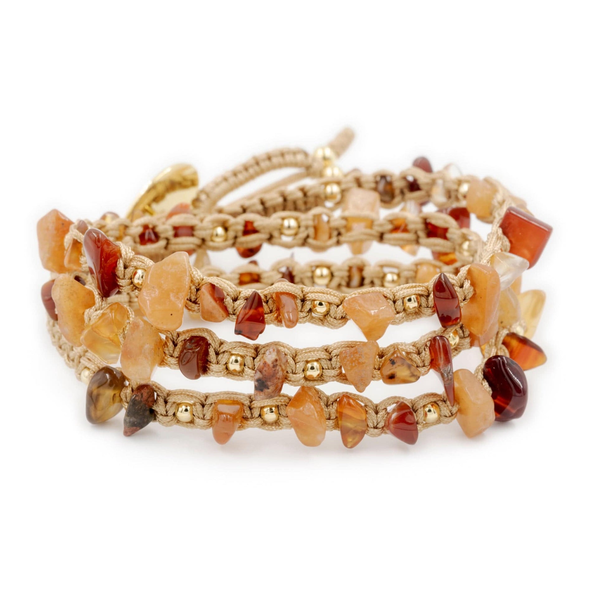 Calypsos Island Boutique Wrap Serafina – Carnelian Macrame Wrap