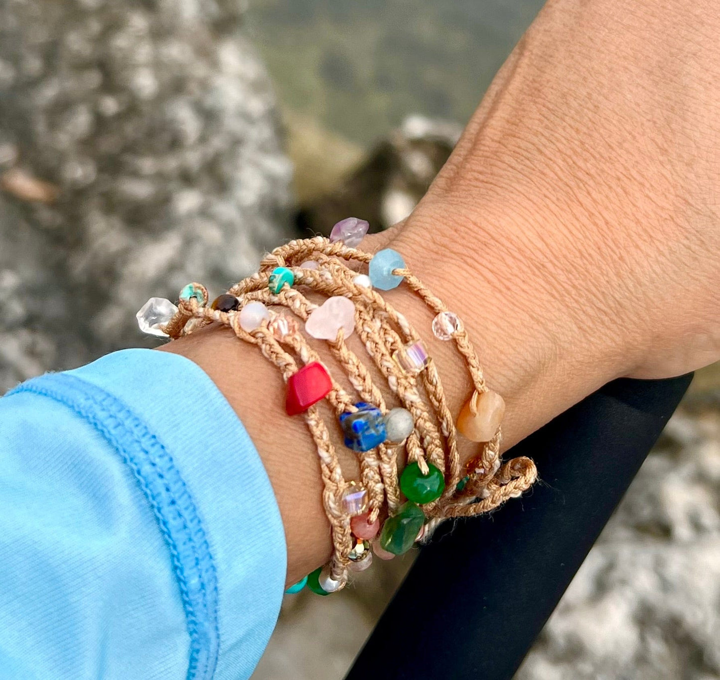 Calypsos Island Boutique Wrap Trinidad & Tobago – Delicate Macrame Colorful Wrap Bracelet