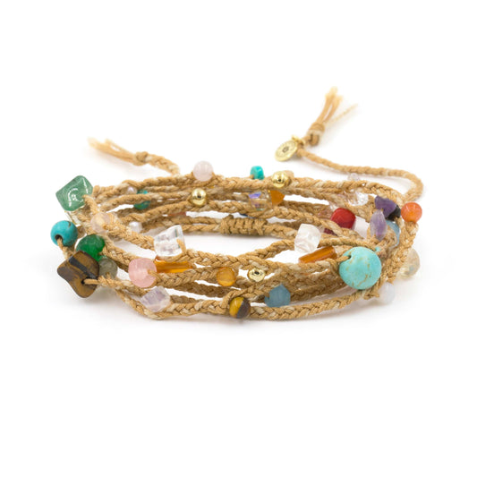 Calypsos Island Boutique Wrap Trinidad & Tobago – Delicate Macrame Colorful Wrap Bracelet