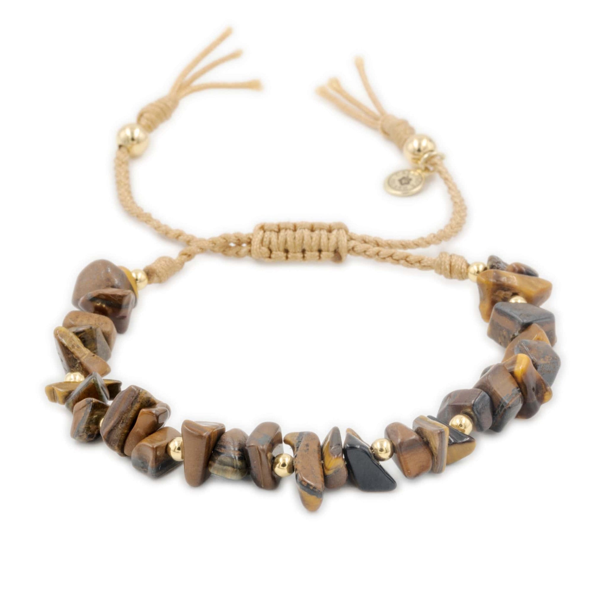 Calypsos Island Boutique Bracelet Sienna – Tiger’s Eye Macrame Bracelet