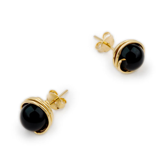 Calypsos Island Boutique Earrings Raven – Black Onyx Beaded Earring