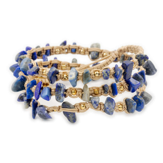 Calypsos Island Boutique Wrap Kehlani – Lapis Lazuli Macrame Wrap